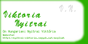 viktoria nyitrai business card